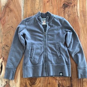 American Giant Gray Full-Zip Sweatshirt